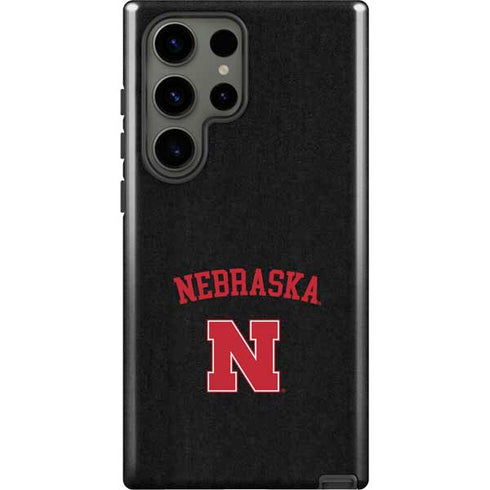 University of Nebraska Collegiate Text Black Galaxy S23 Ultra Pro Case
