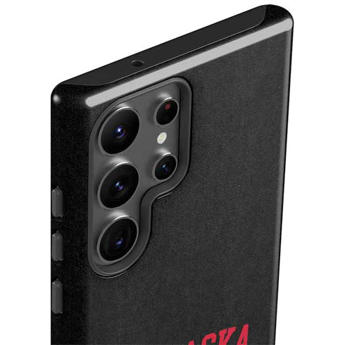 University of Nebraska Collegiate Text Black Galaxy S23 Ultra Pro Case