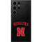 University of Nebraska Collegiate Text Black Galaxy Skins