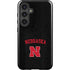 University of Nebraska Collegiate Text Black Galaxy S25 Plus Impact Case