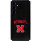 University of Nebraska Collegiate Text Black Galaxy S25 Plus Skin
