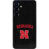 University of Nebraska Collegiate Text Black Galaxy S25 Plus Skin