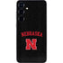 University of Nebraska Collegiate Text Black Galaxy S25 Skin