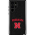 University of Nebraska Collegiate Text Black Galaxy Cases