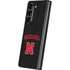 University of Nebraska Collegiate Text Black Galaxy Z Fold5 5G Skin