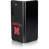 University of Nebraska Collegiate Text Black Galaxy Z Fold5 5G Skin