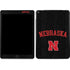 University of Nebraska Collegiate Text Black iPad Skins