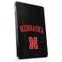 University of Nebraska Collegiate Text Black Apple iPad Skin