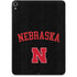 University of Nebraska Collegiate Text Black Apple iPad Pro Skin