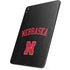 University of Nebraska Collegiate Text Black Apple iPad Pro Skin