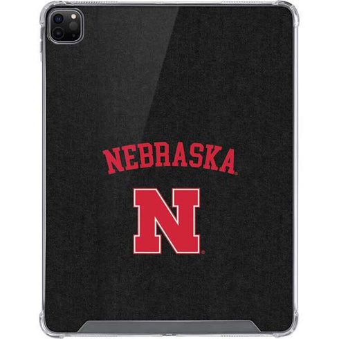 University of Nebraska Collegiate Text Black iPad Cases