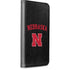 University of Nebraska Collegiate Text Black iPhone 15 Plus Folio Case
