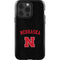 University of Nebraska Collegiate Text Black iPhone 15 Pro Impact Case