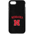 University of Nebraska Collegiate Text Black iPhone Cases