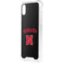 University of Nebraska Collegiate Text Black iPhone XS Clear Case