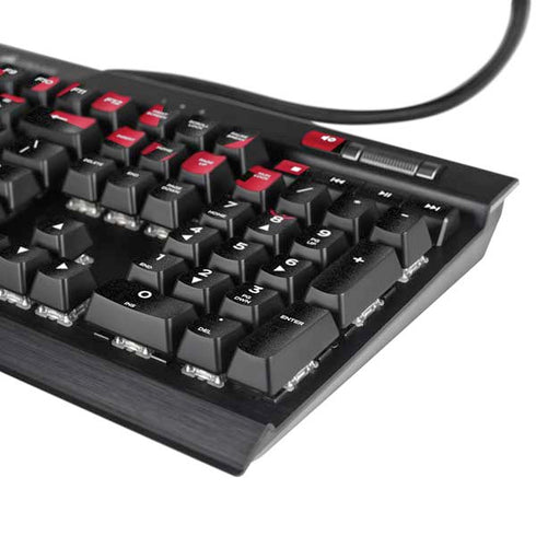 University of Nebraska Collegiate Text Black K95 RGB PLATINUM Mechanical Gaming Keyboard Skin