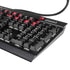 University of Nebraska Collegiate Text Black K95 RGB PLATINUM Mechanical Gaming Keyboard Skin
