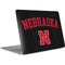 University of Nebraska Collegiate Text Black Apple MacBook Air Skin