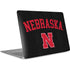 University of Nebraska Collegiate Text Black Apple MacBook Air Skin