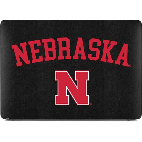 University of Nebraska Collegiate Text Black Apple MacBook Pro 16-inch Skin