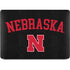 University of Nebraska Collegiate Text Black Apple MacBook Pro 16-inch Skin