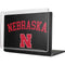 University of Nebraska Collegiate Text Black MacBook Cases