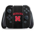 University of Nebraska Collegiate Text Black Nintendo Skins