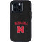 University of Nebraska Collegiate Text Black Otterbox Defender iPhone Skin