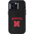 University of Nebraska Collegiate Text Black Otterbox Defender iPhone Skin