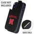 University of Nebraska Collegiate Text Black Otterbox Defender iPhone Skin