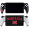 University of Nebraska Collegiate Text Black PlayStation Portal Remote Player Skin