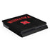 University of Nebraska Collegiate Text Black PlayStation PS4 Skins