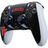 University of Nebraska Collegiate Text Black PS5 DualSense Edge Pro Controller Skin