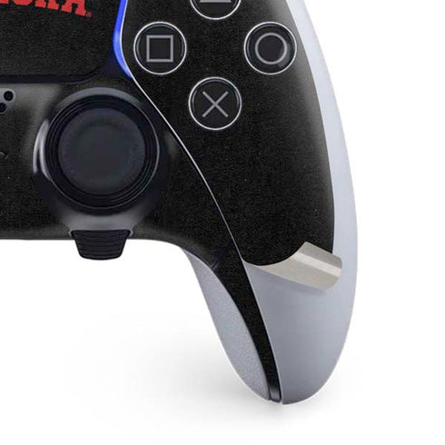 University of Nebraska Collegiate Text Black PS5 DualSense Edge Pro Controller Skin