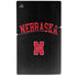University of Nebraska Collegiate Text Black PS5 Slim Digital Edition Console Skin