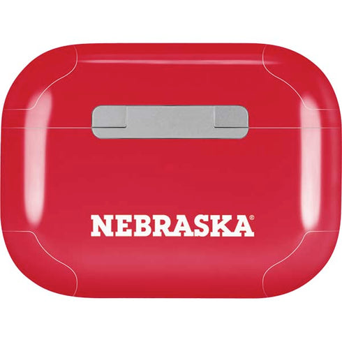 University of Nebraska Red AirPods Pro 2nd Gen Skin