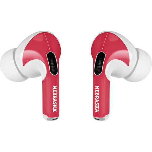 University of Nebraska Red AirPods Pro 2nd Gen Skin