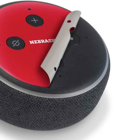 University of Nebraska Red Amazon Echo Dot Skin