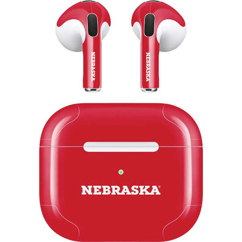 University of Nebraska Red Apple AirPods (3rd Gen 2021) Skin