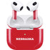 University of Nebraska Red Apple AirPods (3rd Gen 2021) Skin
