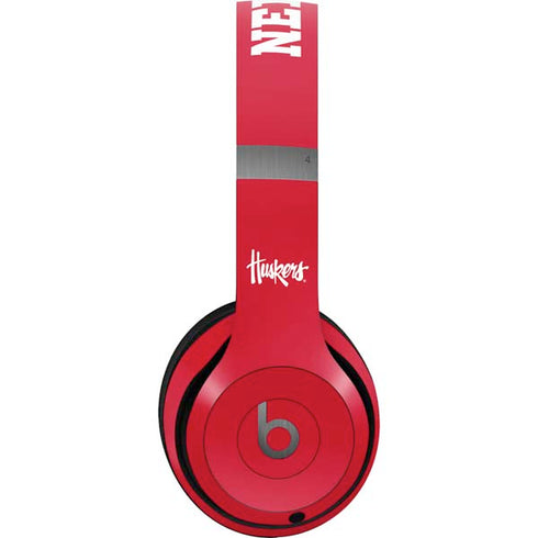 University of Nebraska Red Beats Solo 4 Wireless Headphones Skin