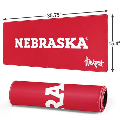 University of Nebraska Red Gaming Mouse Pad