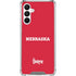 University of Nebraska Red Galaxy A16 5G Clear Case