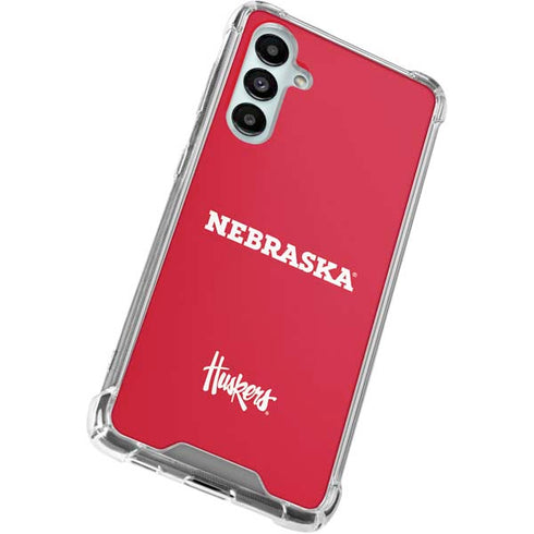 University of Nebraska Red Galaxy A16 5G Clear Case