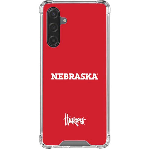 University of Nebraska Red Galaxy A17 Clear Case