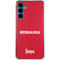 University of Nebraska Red Galaxy A35 5G Clear Case