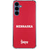 University of Nebraska Red Galaxy A35 5G Clear Case