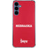 University of Nebraska Red Galaxy A55 5G Clear Case