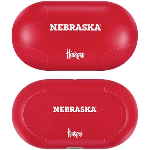 University of Nebraska Red Galaxy Buds Plus Skin