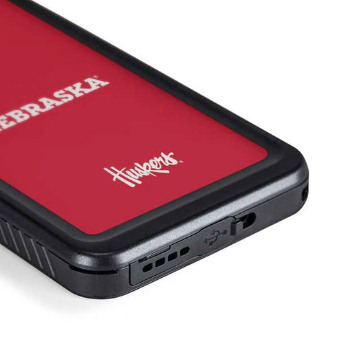 University of Nebraska Red Galaxy S24 Plus Waterproof Case